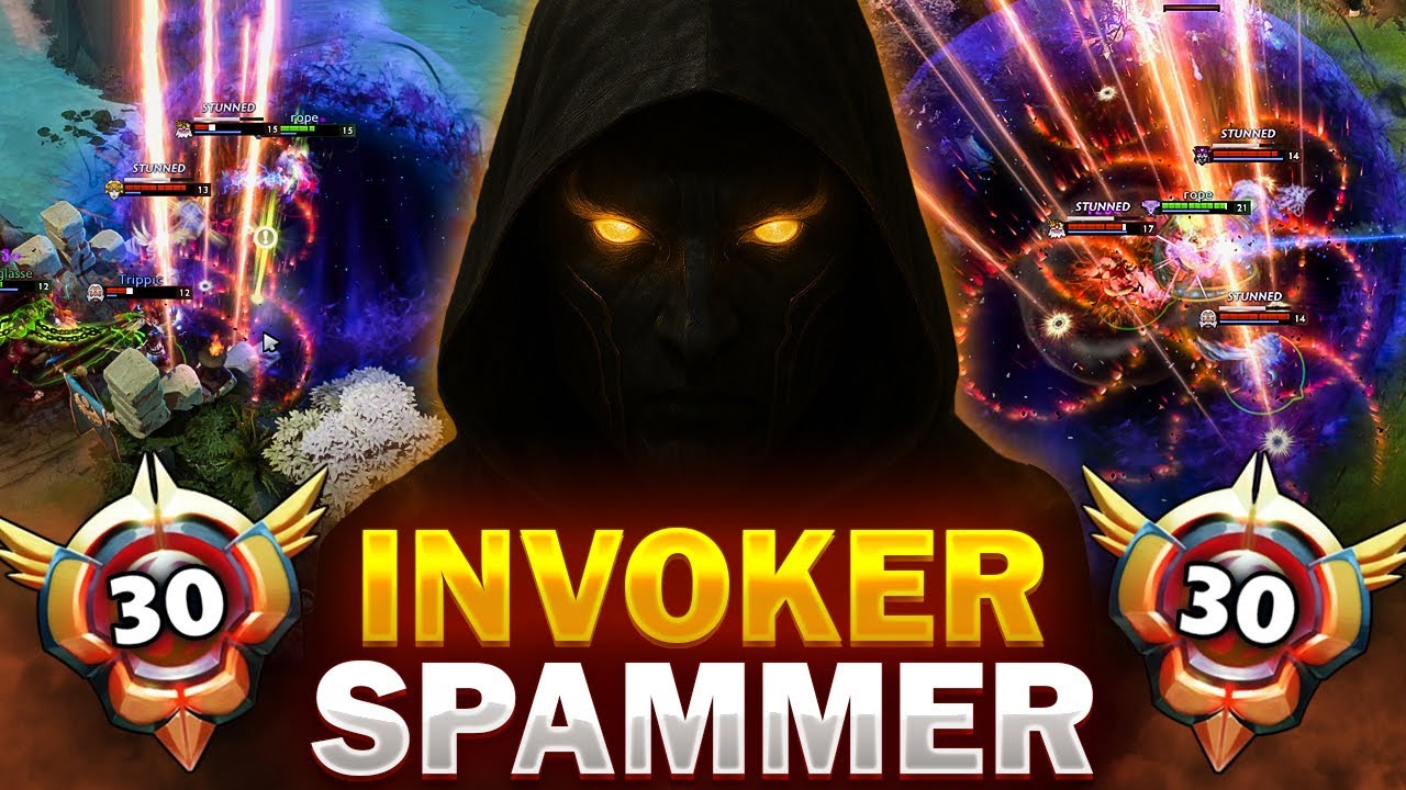 WHO IS THIS GUY ?! LVL 30 Grandmaster Invoker Spammer