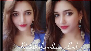 Rakshabandhan makeup look/Makeup+Hairstyle step-by-step makeup tutorial/glamyfly