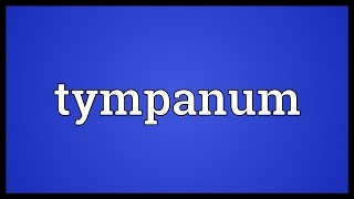 Tympanum Meaning