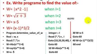 Lecture 3 goto statement and loops in fortran