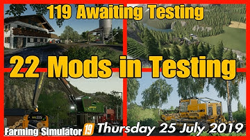 Mods in Testing list fs19 Giants mods in testing #fs19modsreview ls19