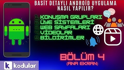 Mobil Blog Uygulaması Nasıl Yapılır ? Bölüm 4 Ana Menü Android Uygulama Yapımı Kodular Platformu