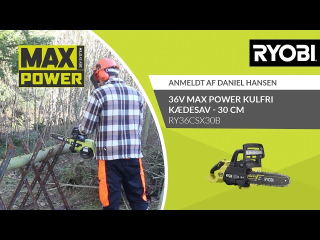 RYOBI® kundeanmeldelse - MAX POWER Kulfri kædesav - 30 cm [RY36CSX30B] - YouTube