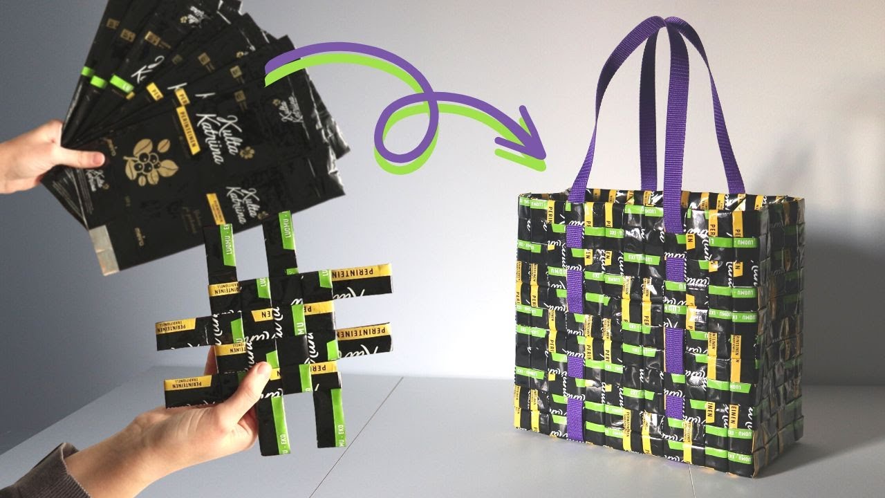 Как сплести кофейные мешочки ☕ Плетение Squaremill