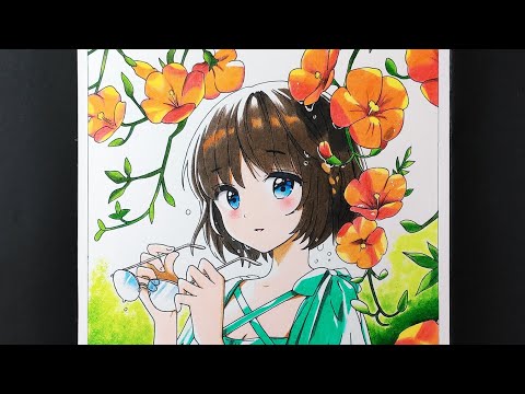 Nghệ Thuật Vẽ Tranh Anime Đẹp Như In Bằng Bút Chì Màu Deli Rẻ Tiền - How To  Draw Anime. - Youtube