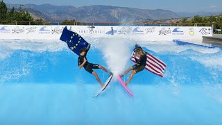 USA VS Europe: Surfing Competition on 60ft Wave