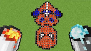 How To Draw in Minecraft ? | Pixel Art | 8 Bit Hanging Spider-Man
