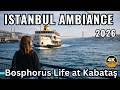 Istanbul Bosphorus Life at Kabataş | Fixed Camera 4K