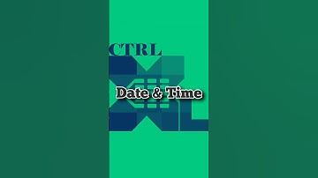 Excel Shortcut: Insert Current Date & Time Instantly #excel #ctrlxl #exceltips #excelshortcuts #xls