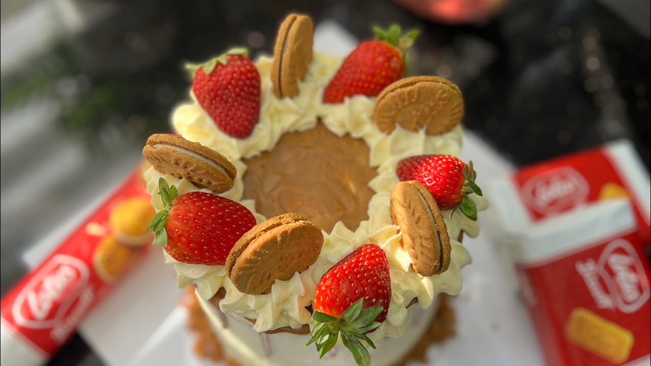 Lotuslu çilekli pasta  🪷 🎂 🍓 kolay kreması pişmeyen lezzetli pasta 🎂 @yildizmutfakta