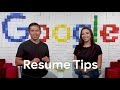 Create your resume for google tips and advice