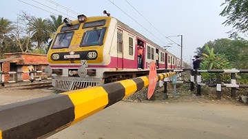 Fastest Furious Modern ICF A/C Medha Emu Local Aggressive Honking Skipping Out Railgate