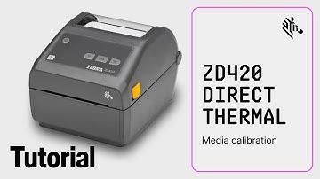 Zebra ZD420 Direct Thermal Printer: How To Setup a Manual Media Calibration
