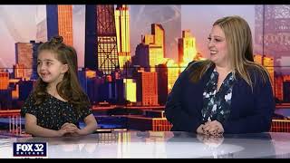 Children's Book Author Lori Orlinsky and daughter Hayley on FOX32 Chicago