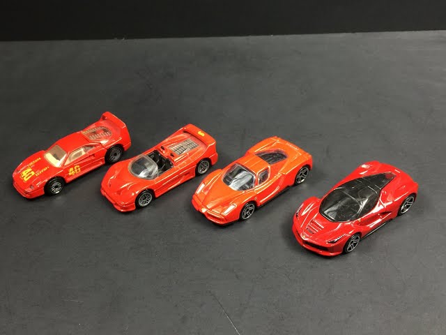 Hot Wheels Ferrari F40,F50,Enzo & LaFerrari Review - YouTube