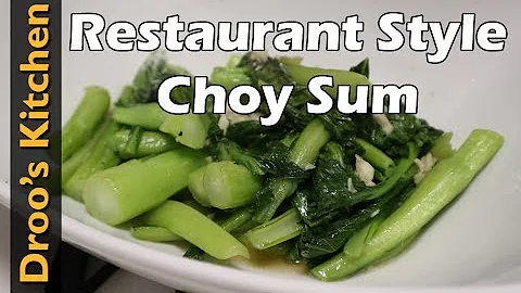 How to Stir-Fry Choy Sum (Yu Choy) - Cook It!