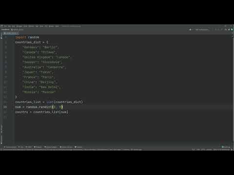 How to make a capital quiz in python!