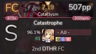 - AJJ - | MuryokuP - Catastrophe [Cataclysm]  HDDTHR 96.1% {#1 507pp FC} - osu!
