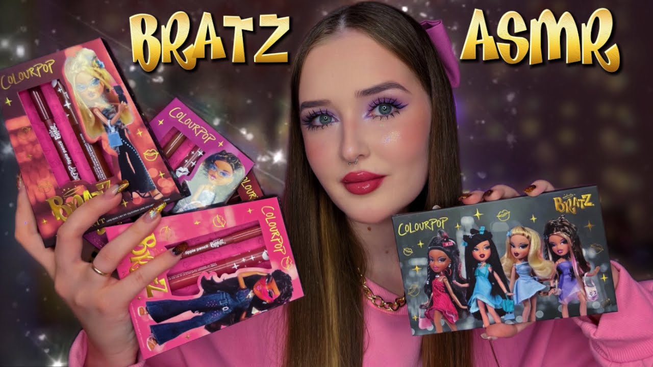 ASMR💜НОВАЯ КОЛЛЕКЦИЯ BRATZ💅 Обзор и тест COLOUR POP ✨макияж с косметикой Братц👑