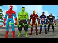 Spiderman vs hulk vs joker vs ironman vs batman archery skills challenge funny| Game GTA 5 superhero