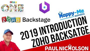 Zoho Backstage 2019 Beginner Introduction Tutorial - Included with your Zoho ONE Membership