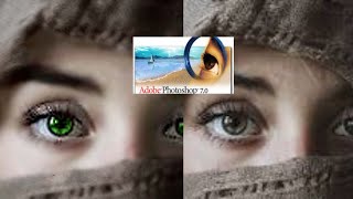 How to edit photo and change eye colour in photoshop 7.0 screenshot 5