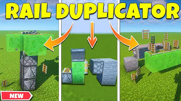 3 Different Rail Duplicator - Unllimited Rail Duper Minecraft 1.19!