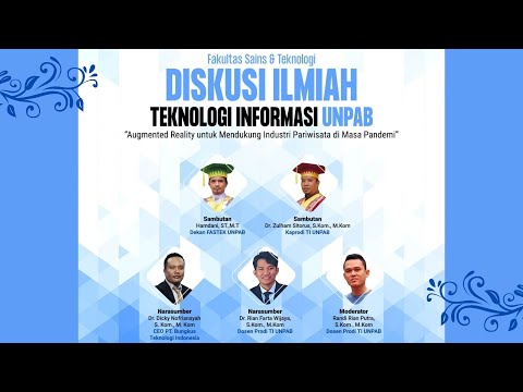 DISKUSI ILMIAH – Augmented Reality untuk Mendukung Industri Pariwisata di Masa Pandemi