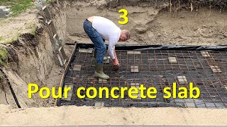 3 | Pour concrete slab | Build a pool yourself | English version