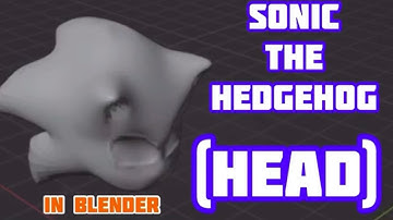 Modelling & sculpting Sonic The Hedgehog 3D Character - head