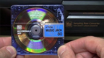 Revisiting MiniDisc in 2025 - Sony MDS-JE500 recorder