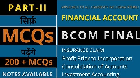 HOLDING COMPANY ( FINANCIAL ACCOUNTS ) BCOM FINAL SEM VI