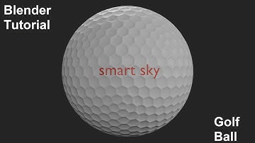 How to model a golf ball in blender || step by step tutorial || smart sky