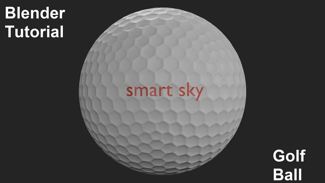 How to model a golf ball in blender step by step tutorial smart sky YouTube