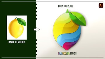 Modern Multicolor lemon logo Design Tutorial | Adobe Illustrator