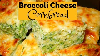 HOW TO MAKE BROCCOLI & CHEESE CORNBREAD || VERY QUICK & EASY