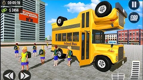 High school bus driving games - private School bus Simulator 3d - school bus Game Android Gameplay