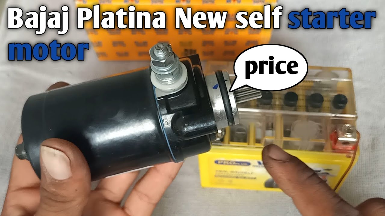 Platina 100 comfortec self start price//Platina new self starter motor unboxing!!