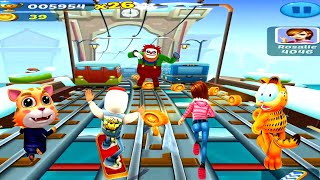 Subway Surfers V/S Cat Runner V/S Subway Princess Runner V/S Garfield Rush - Best Run Games!!! screenshot 3