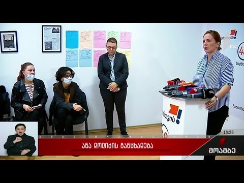 ანა დოლიძის განცხადება