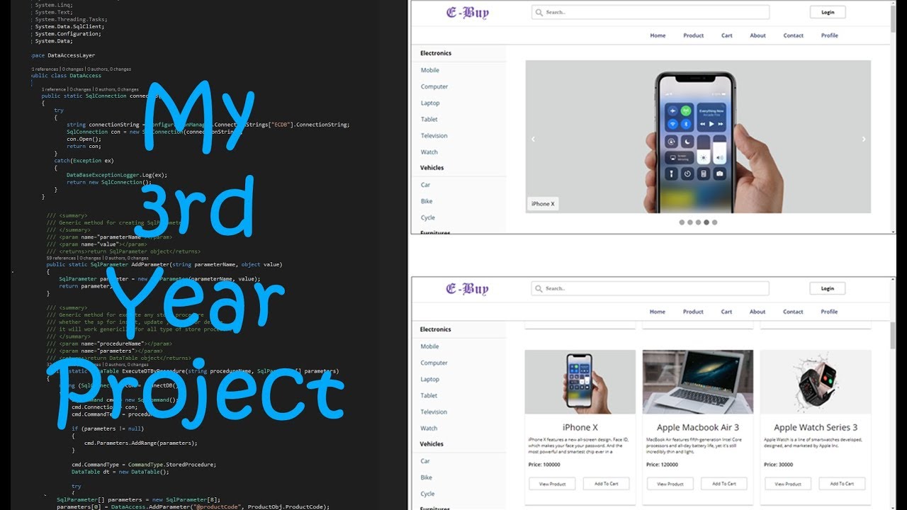 EBuy | E-commerce Site | My 3rd Year Project | 3rd Year OOSD (Web based ...