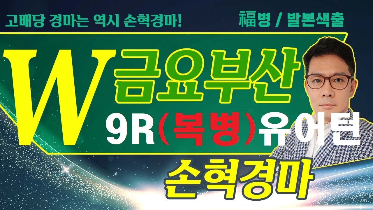 고배당 경마는 역시 손혁 경마 11/28(금)부산 복병마 내용을 확인해 보세요!!