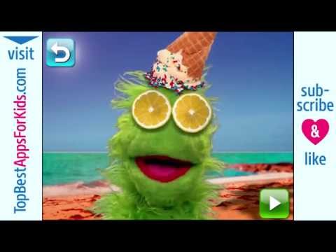 Elmo's Monster Maker - Summertime - iPad iPhone App for Kids