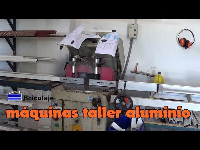 Máquinas un taller de aluminio profesional -
