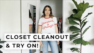 Closet Clean Out & Try On Sarah & Nate