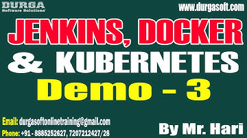 JENKINS, DOCKER & KUBERNETES tutorials || Demo - 3 || by Mr. Hari On 08-10-2025 @8PM (IST)
