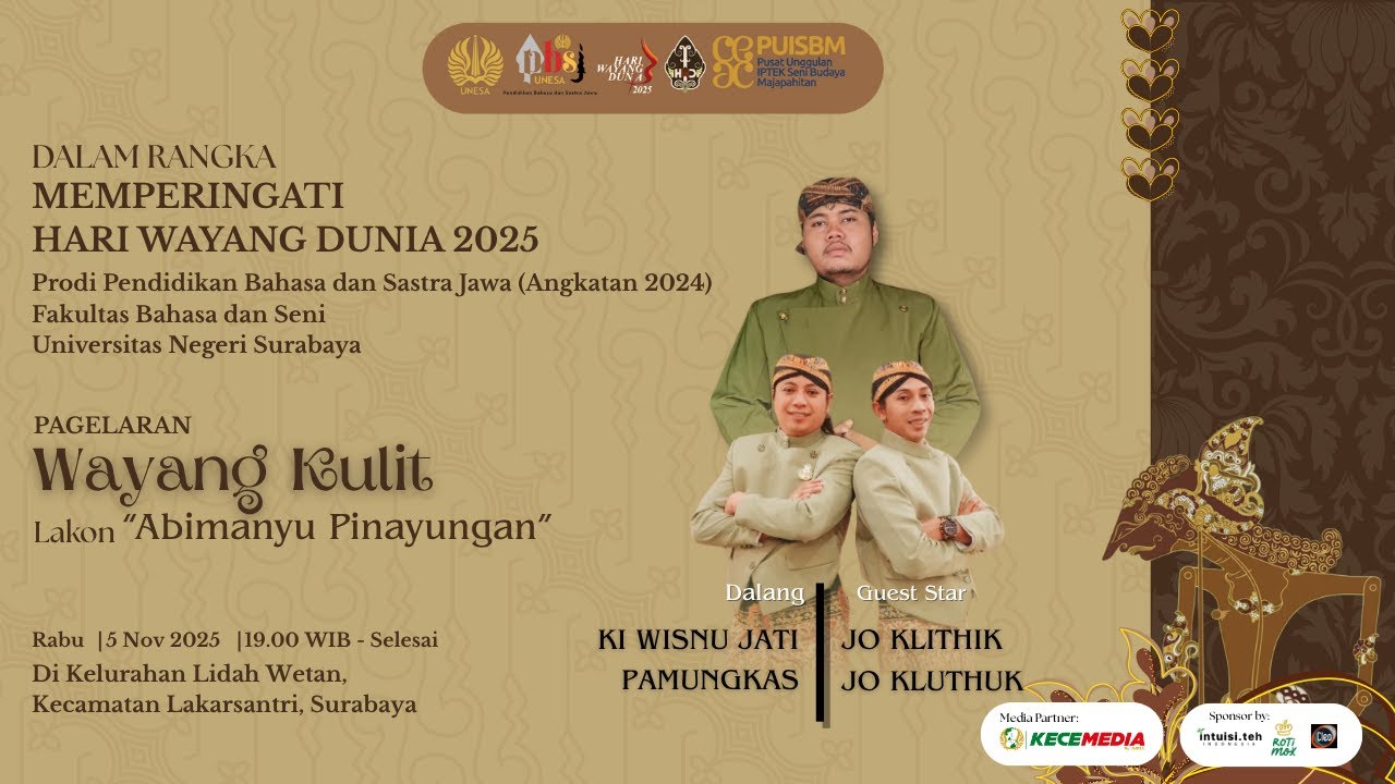 #live  Pagelaran wayang kulit lakon 