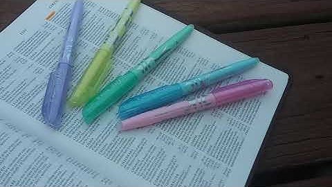 Pilot Frixion Erasable Highlighters - Tested