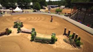 Drones and Horses Do Mix - Jumper with Drone at Blowing Rock Horse Show