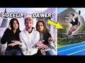 GIRLS REACT TO MY HARDEST TRAMPOLINE TRICKS!